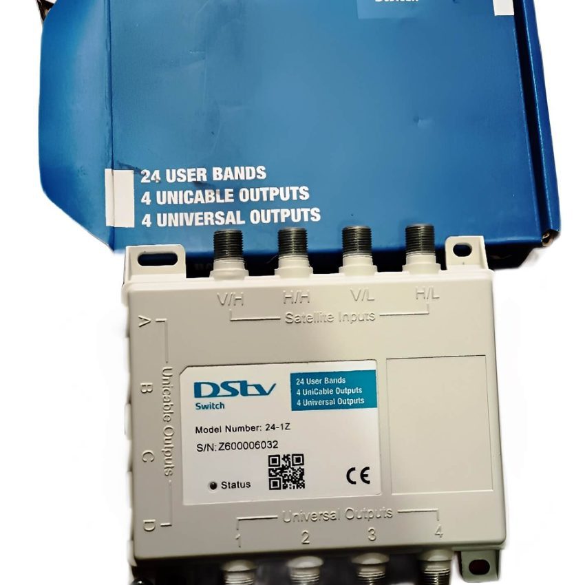 DStv Switch With 4 Unicable & 4 Universal Outputs Hensat